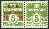 Denmark #263 Mint Never Hinged Pair For Philatelic Expo In 1938 - Unused Stamps