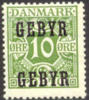 Denmark I1 Mint Hinged 10o Green Late Fee Stamp From 1923 - Unused Stamps