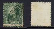 PAYS BAS / 1867 # 10  GUILLAUME III 20  C. VERT OBLITERE / VARIETE (ref T548) - Used Stamps