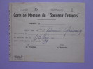 1951 Carte De Membre Du Souvenir Francais - Bonds & Basic Needs