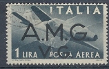 1945-47 TRIESTE AMG VG USATO POSTA AEREA 1 £ - 9058 - Afgestempeld