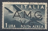 1945-47 TRIESTE AMG VG USATO POSTA AEREA 1 £ - 9059-2 - Oblitérés