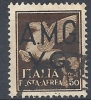 1945-47 TRIESTE AMG VG USATO POSTA AEREA 50 C - 9060-2 - Gebraucht