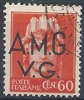 1945-47 TRIESTE AMG VG  USATO IMPERIALE 60 C - RR9066-4 - Gebraucht