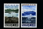 NORWAY/NORGE - 1992  MOLDE - KRISTIANSUND  SET  MINT NH - Unused Stamps