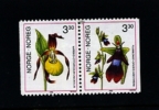 NORWAY/NORGE - 1992  ORCHIDS  PAIR  MINT NH - Unused Stamps