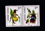 NORWAY/NORGE - 1992  ORCHIDS  PAIR  MINT NH - Ongebruikt