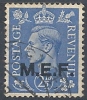 1943-47 OCC. INGLESE MEF USATO 2 1/2 P - RR9013-5 - Britse Bezetting MEF