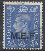 1943-47 OCC. INGLESE MEF USATO 2 1/2 P - RR9013-7 - British Occ. MEF