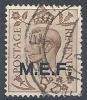 1943-47 OCC. INGLESE MEF USATO 5 P - RR9014 - Ocu. Británica MEF