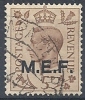 1943-47 OCC. INGLESE MEF USATO 5 P - RR9014-3 - Ocu. Británica MEF