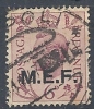 1943-47 OCC. INGLESE MEF USATO 6 P - RR9014 - Britse Bezetting MEF