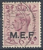 1943-47 OCC. INGLESE MEF USATO 6 P - RR9015 - Britische Bes. MeF