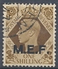 1943-47 OCC. INGLESE MEF USATO 1 S - RR9015 - Occup. Britannica MEF