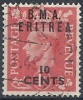 1948-49 OCC. INGLESE ERITREA BMA USATO 10 C - RR9018-7 - Eritrea