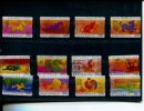 (130) Australian Stamps - Christmas Island - Zodiac Sign Small Stamps Set Of 12 - Christmas Island