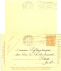 REF LBON4 - EP CARTE LETTRE SEMEUSE LIGNEE 50c DATE 211 VOYAGEE LIMOGES / PARIS 26/4/1934 - Kaartbrieven