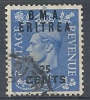 1948-49 OCC. INGLESE ERITREA BMA USATO 25 C - RR9019-5 - Eritrée