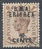 1948-49 OCC. INGLESE ERITREA BMA USATO 40 C - RR9020-6 - Eritrée