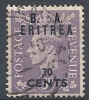 1950 OCC. INGLESE ERITREA BA USATO 30 C - RR9024-5 - Eritrea