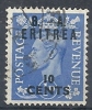 1951 OCC. INGLESE ERITREA BA USATO 10 CENT - RR9029 - Eritrée