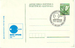 Table Tennis Jugoslavia Special Cancel On Card 1986 - Tischtennis