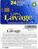 @+ Carte De Lavage BP - 24 UNITES - Brins Puce Fond Rouge - N° Série Verso Noirs. - Lavage Auto