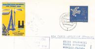 FFC  Paris-Stuttgart-Munich   Lufthansa    01/04/1962 - FDC