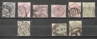 Grande Bretagne - 1883-4 - Y&T 76/82+84/5 - S&G 187/93+195/6 - Oblit. - Used Stamps