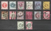 Grande Bretagne - 1887/1900 - Y&T 91/104 - S&G 197/214 - Oblit. - Used Stamps