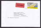 Spain EXPRÉS Label VALENCIA ATM / Frama Label 1995 Cover To KØBENHAVN Dinamarca Denmark (2 Scans) - Maschinenstempel (EMA)