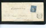 CARTA COMPLETA EDIFIL 75 DE AGUILAS  A  BLANES EN 1865  (12) - Cartas & Documentos