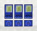 Exposition STOCKHOLMIA 1974 Ungarn 2981 B Kleinbogen ** 30€ Imperf. Stamp On Stamp Fogli Philatelic Sheetlet Bf Hungaria - Full Sheets & Multiples