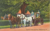 USA – United States – Colonial Coach And Four, Williamsburg, VA, Unused Linen Postcard [P5777] - Sonstige & Ohne Zuordnung