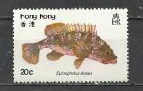 HONG KONG 1981 - FISH 20  - USED OBLIITERE GESTEMPELT - Gebraucht