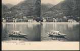 Lacs D´Italie --- Porlezza --- Lac De Lugano - Stereoscope Cards