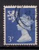 SCOTLAND GB 1974  3p USED BLUE STAMP SG S16 (F12) - Schottland