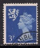 SCOTLAND GB 1974  3p USED BLUE STAMP SG S16 (F13) - Escocia