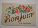 N°24. Illustration - Un Bonjour De VILLIE MORGON - Fleurs - - Villie Morgon