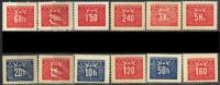 CZ0806 Czechoslovakia 1946-48 Due Stamps 12v MNH - Ungebraucht