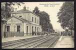 CPA  ANCIENNE- FRANCE- FOUG (54)- LA GARE COTÉ INTERIEUR- BELLE ANIMATION DE SOLDATS- - Foug