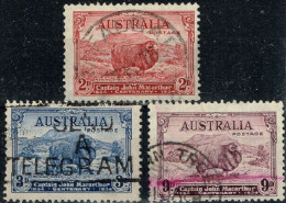 Australie - 1934 - Y&T N° 97 à 99, Oblitérés - Neufs