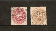 ALLEMAGNE Royaume De Prusse 1861/65    N°17 Et 20 Avec Charniere Dans L Etat - Usados