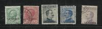 LA CANEA 1907 - 1912 SOPRASTAMPATI D'ITALIA ITALY OVERPRINTED SERIE COMPLETA COMPLETE SET USATA USED OBLITERE' - La Canea