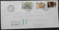 VATICAN / 1989 LETTRE RECOMMANDEE  EXPRES POUR L ALLEMAGNE  (ref 1040) - Briefe U. Dokumente