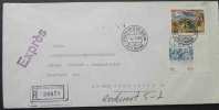 VATICAN / 1989 LETTRE RECOMMANDEE  EXPRES POUR L ALLEMAGNE  (ref 1039) - Briefe U. Dokumente