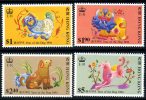 Hong Kong 1994 Chinese New Year Of The Dog Set Of 4, MNH - Neufs