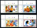 Hong Kong 1995 Film Stars Marginal Set Of 4 MNH - Nuevos