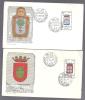 SPAIN 1966 2 CACHET FDC - Storia Postale