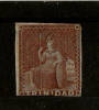 TRINIDAD 1856 (1d) BRICK-RED SG 8 MOUNTED MINT Cat £180 - Trindad & Tobago (...-1961)